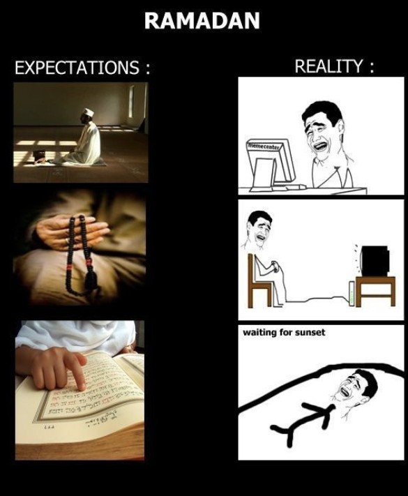 Ramadan Expectations vs Reality