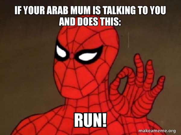 Arab Mom's Warning Gesture