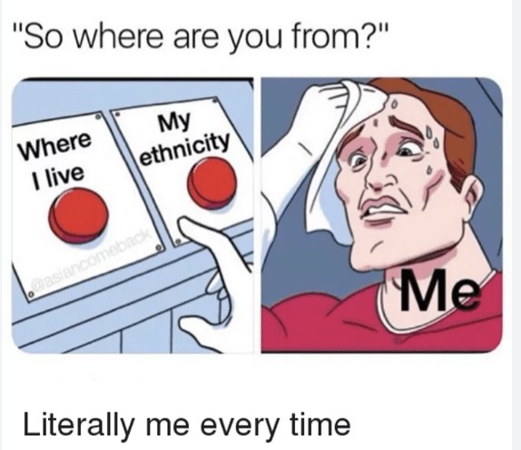 Where are you from struggle