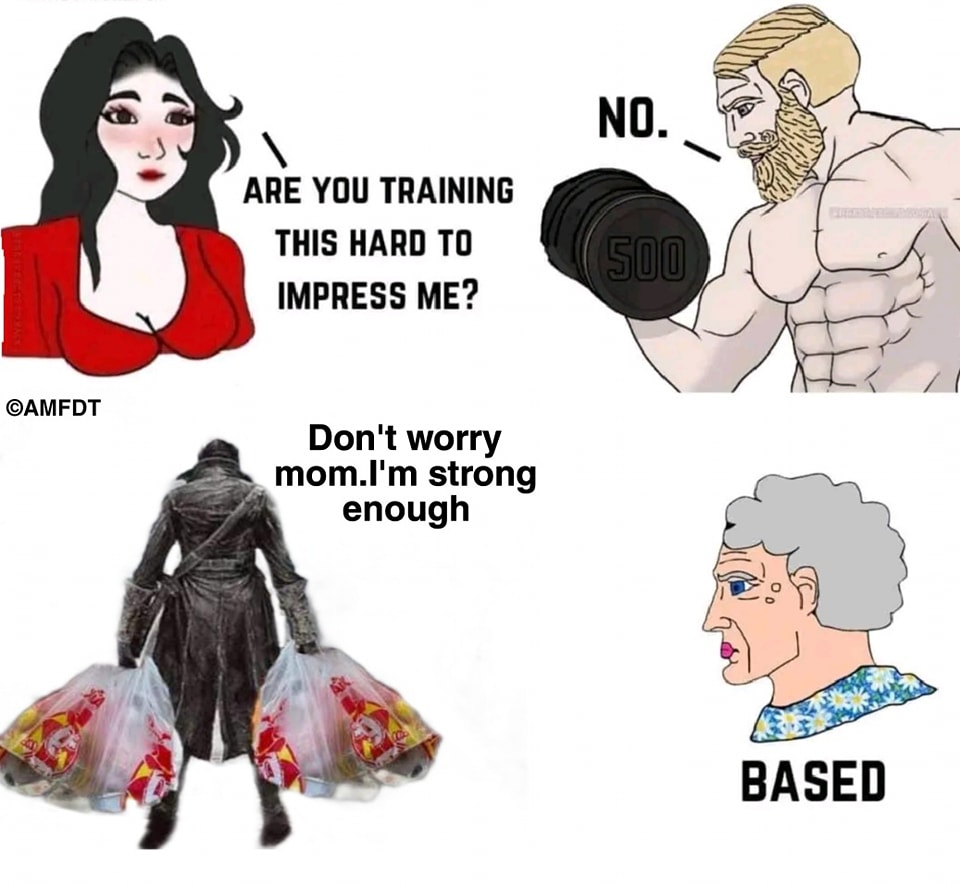 Muscles for mom, not her approval