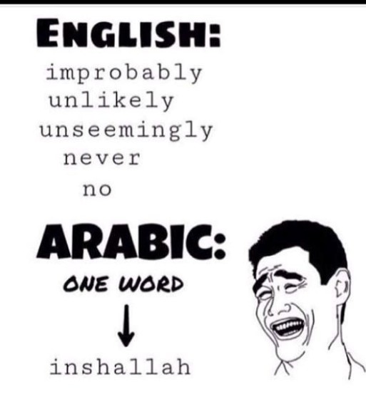 The universal 'Inshallah'